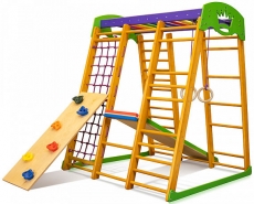 Дитячий спортивний куточок SportBaby Карапуз mini 1, Сосна-Бук, від 12 місяців до 60 кг